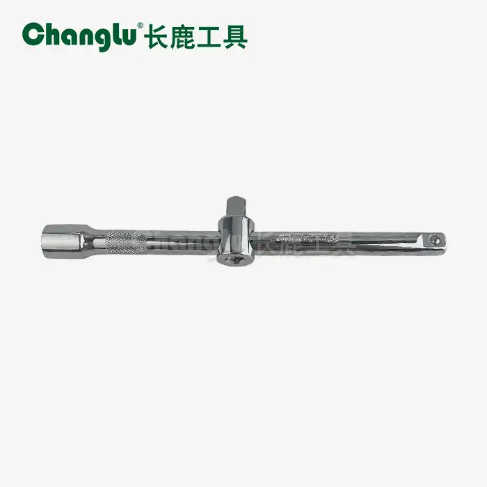 Sliding head extension rod force rod socket wrench